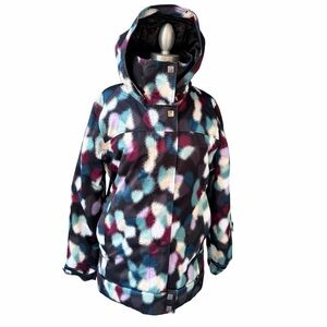 Roxy Women’s 10K Snowboard Ski Jacket Sz Medium Hooded Waterproof Insulated